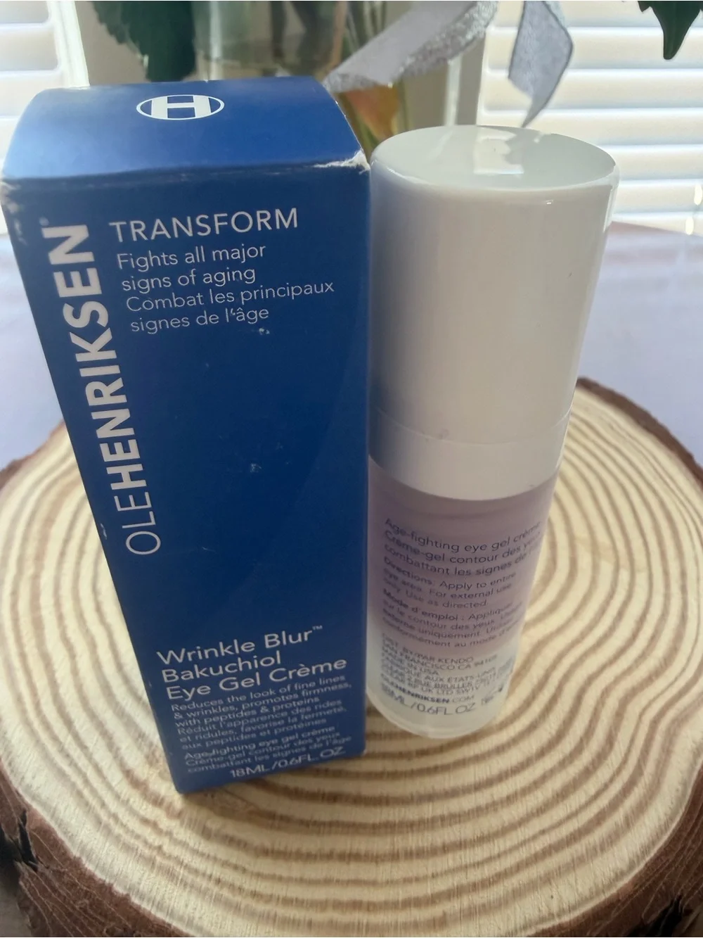 Ole Henriksen Eye Gel Creme in Blue and White Packaging